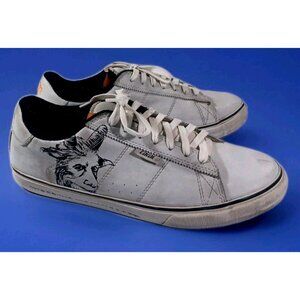 Lakai Men 9.5 White Leather Skate Shoes Where The Wild Things Are Moishe Sneaker